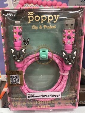 FRENCH BULLDOG PHONE CHARGER 4FT